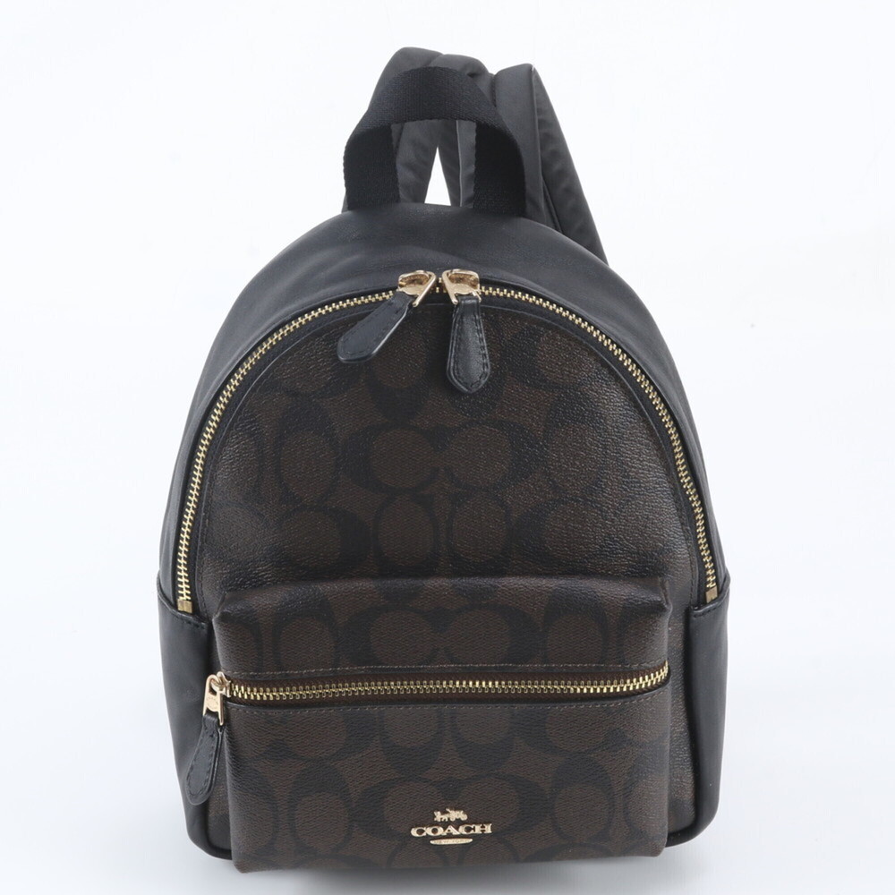 Coach Signature Leather Backpack, Rucksack, Shoulder Bag for Women